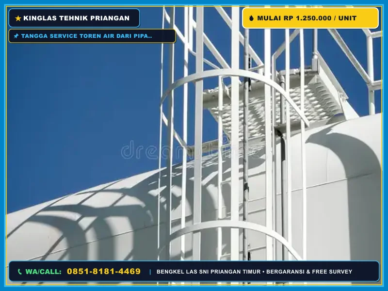 Berapa Biaya Pasang Tangga Service Toren di Tasikmalaya?