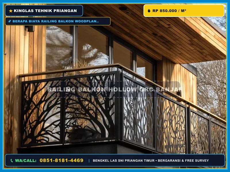 Berapa Biaya Railing Balkon Woodplank GRC Tasik?