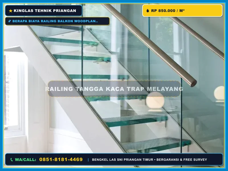 Detail pengelasan rangka railing balkon besi galvanis