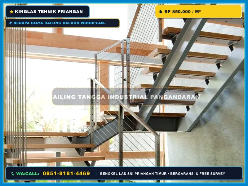 Konstruksi railing balkon besi untuk rumah tinggal