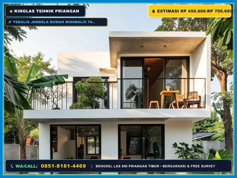 Teralis jendela rumah minimalis tahan cuaca wilayah Pangandaran