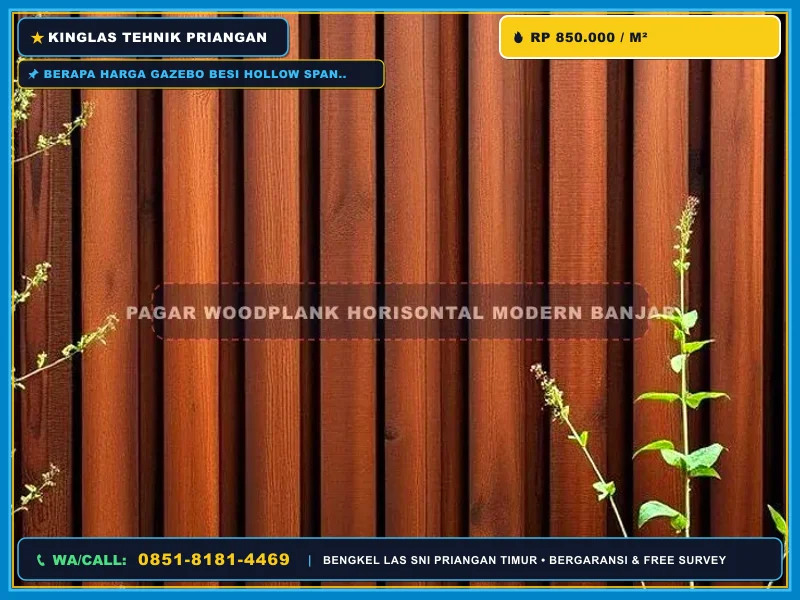 Berapa Harga Gazebo Besi Hollow Spandek Pangandaran?