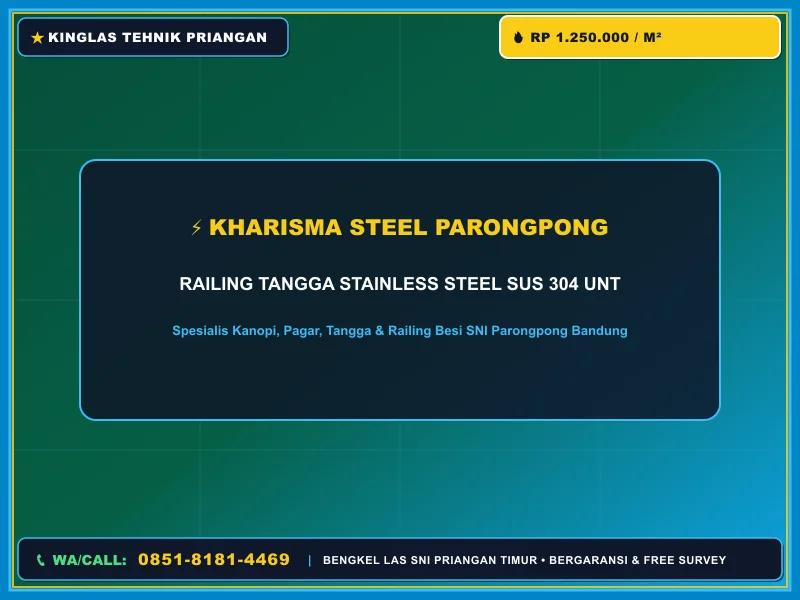 Berapa Harga Railing Tangga SUS 304 Jatiwangi?