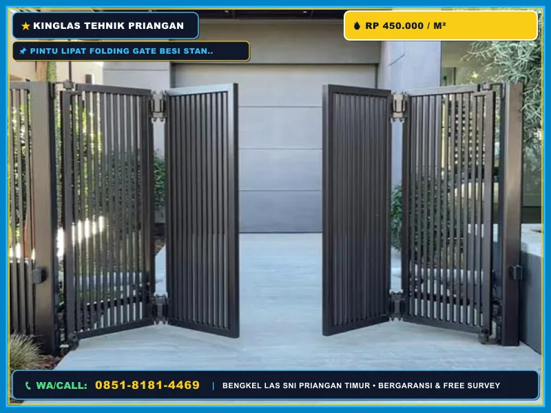 Folding Gate Kuningan SNI: Aman, Kokoh, dan Rapi