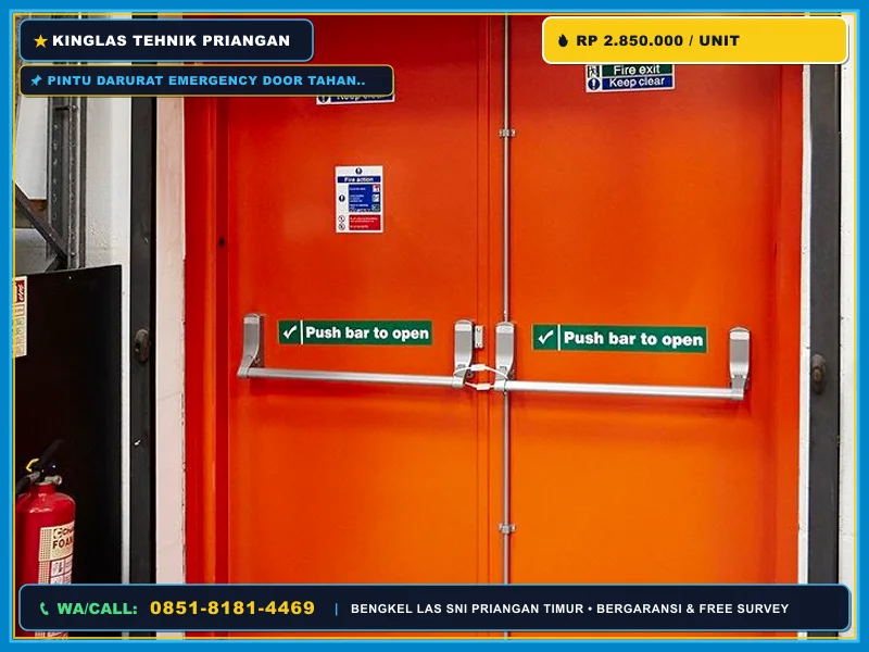 Jasa Pasang Emergency Door Tahan Api Singaparna