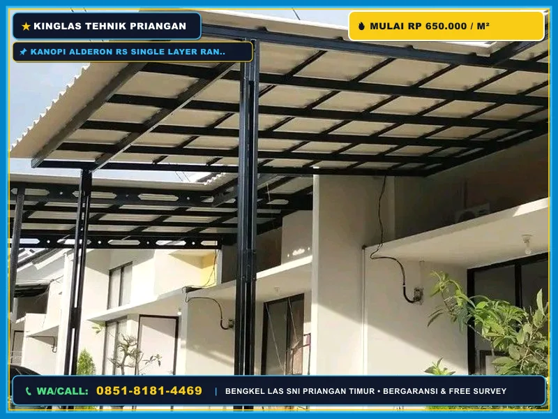 Kanopi Alderon RS Hemat untuk Rumah Singaparna