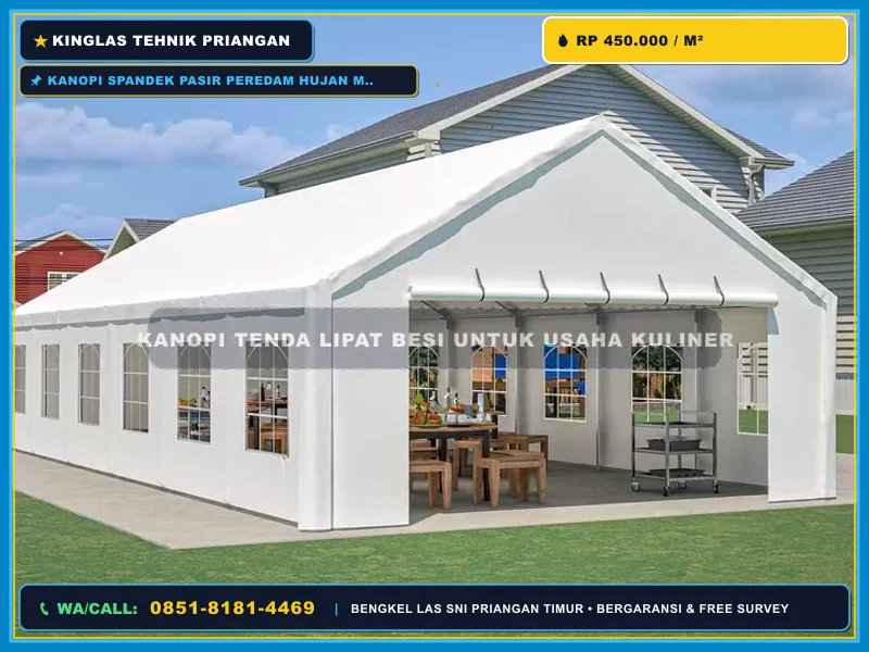 Kanopi carport minimalis atap spandek pasir Majalengka