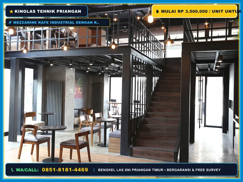 Mezzanine Kafe Industrial Singaparna yang Kokoh