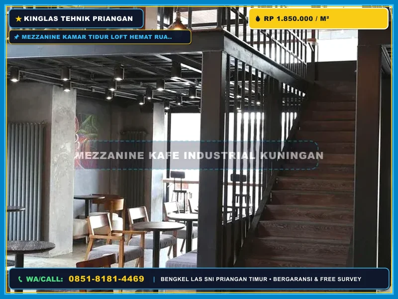 Railing pengaman kamar loft dan mezzanine besi minimalis