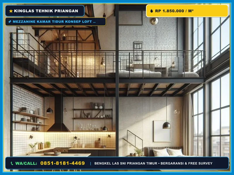 Mezzanine Kamar Tidur Loft Hemat Ruang Singaparna