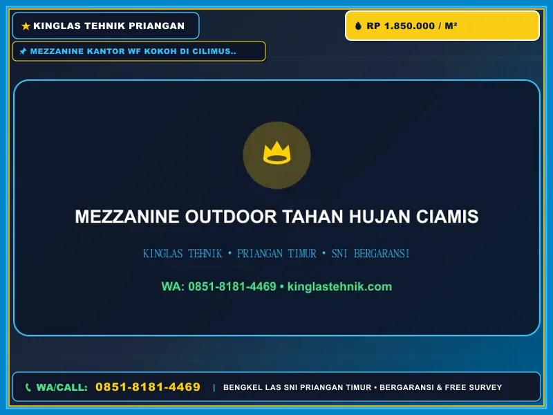 Struktur mezzanine besi untuk kantor dan ruang kerja beban menengah