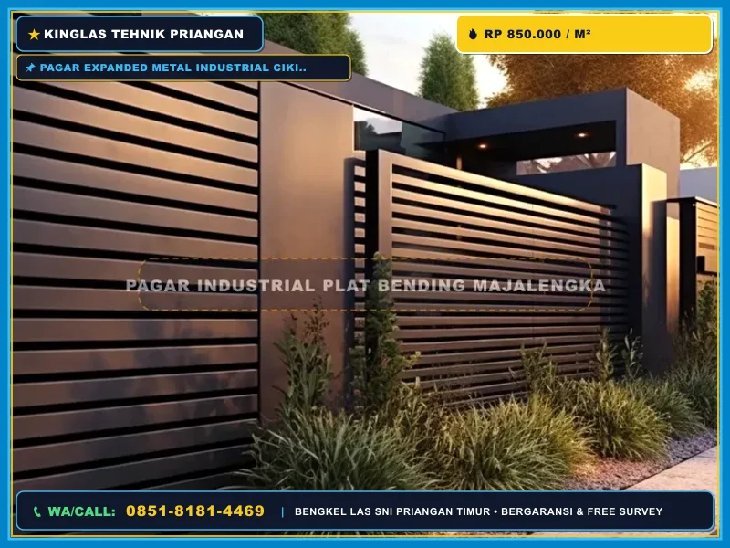 Pagar Expanded Metal Industrial Cikijing yang Kokoh