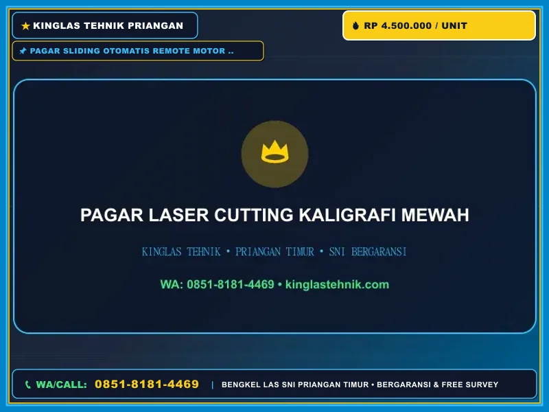 Pagar Sliding Otomatis Remote Motor Banjar, Praktis dan Aman