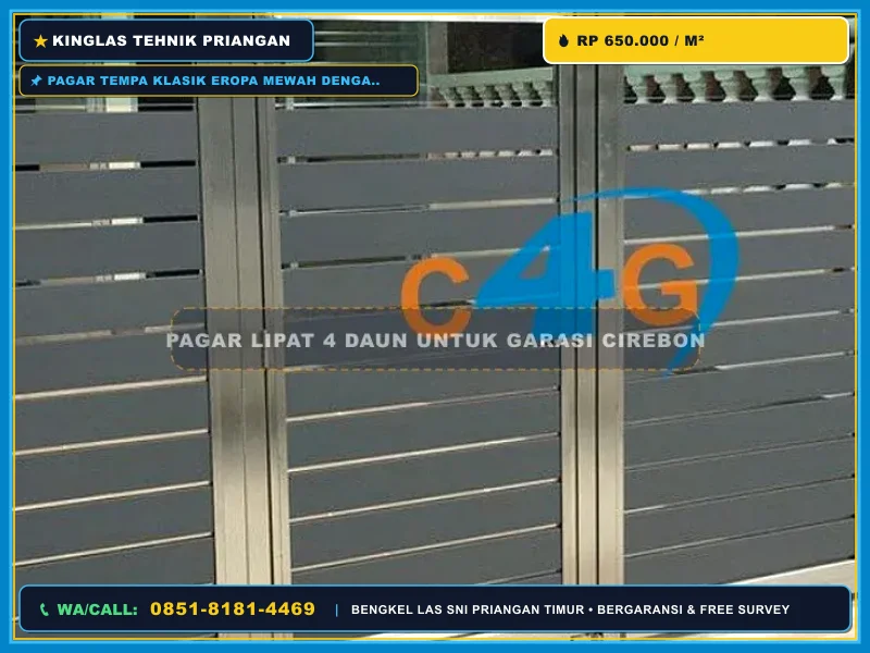 Pagar Tempa Klasik Eropa Mewah dengan Aksen Kuningan