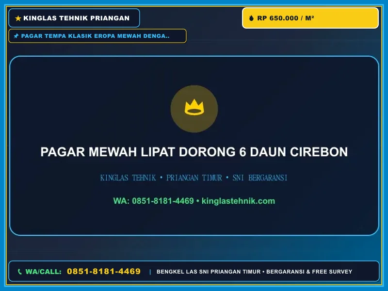 Konstruksi rangka pagar besi tempa custom di bengkel las