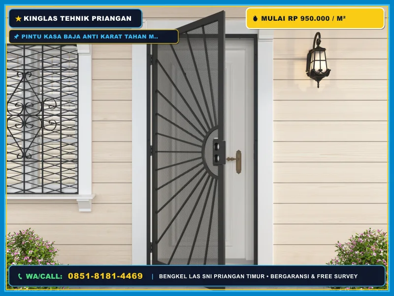 Pintu Kasa Baja Anti Karat Tahan Maling Cirebon