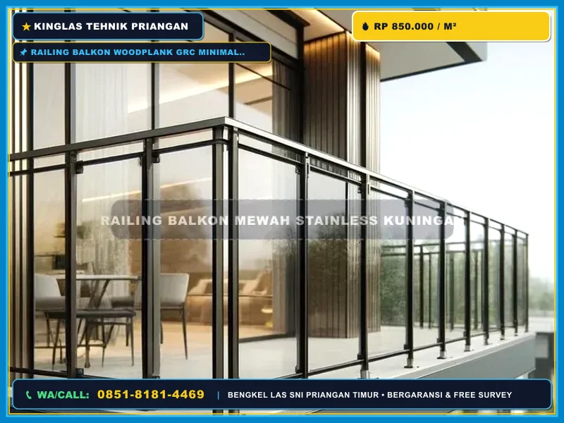 Railing Balkon Woodplank GRC Minimalis Cikijing
