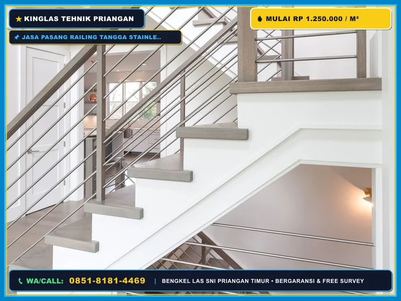 Railing Tangga SUS 304 Singaparna: Awet dan Elegan