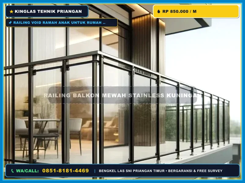 Railing void minimalis aman untuk rumah bertingkat