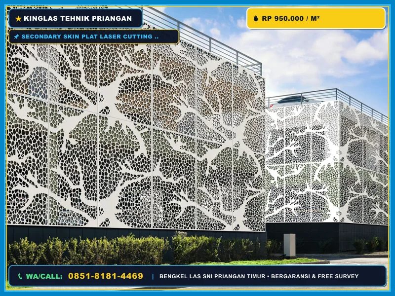 Secondary Skin Plat Laser Cutting Kawali yang Presisi