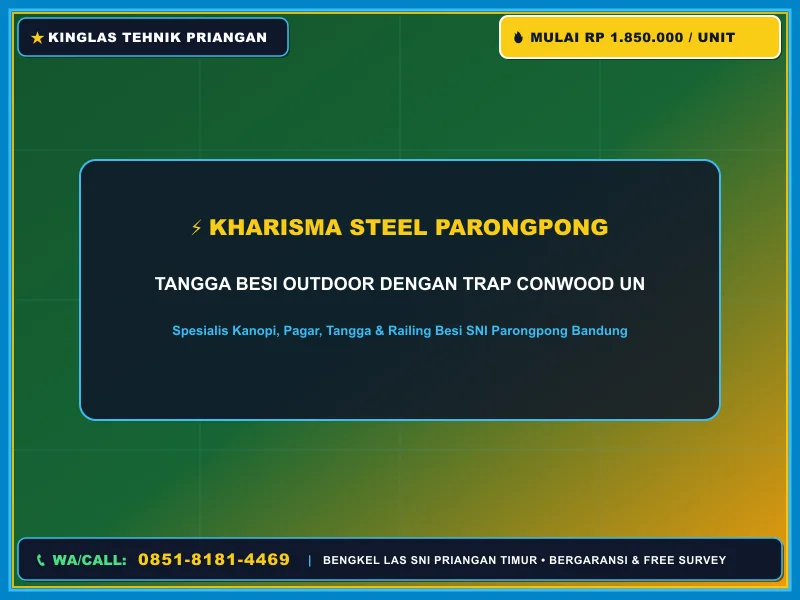 Tangga Besi Outdoor Trap Conwood Cikijing yang Aman
