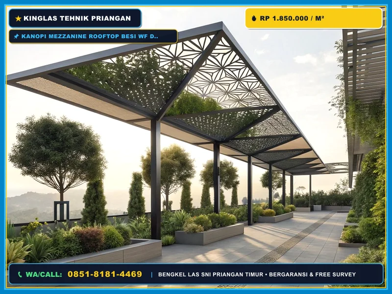Tukang Las Kanopi Mezzanine Rooftop WF Banjar