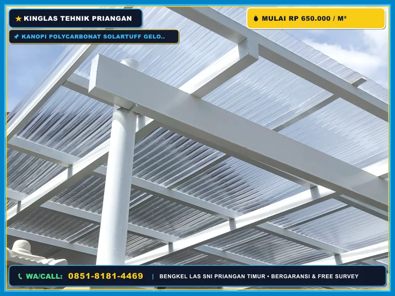 Tukang Las Kanopi Solartuff Gelombang Kawali