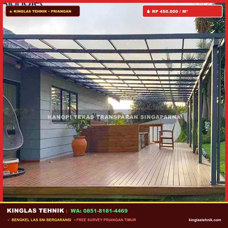 Kanopi Teras Belakang Transparan Singaparna