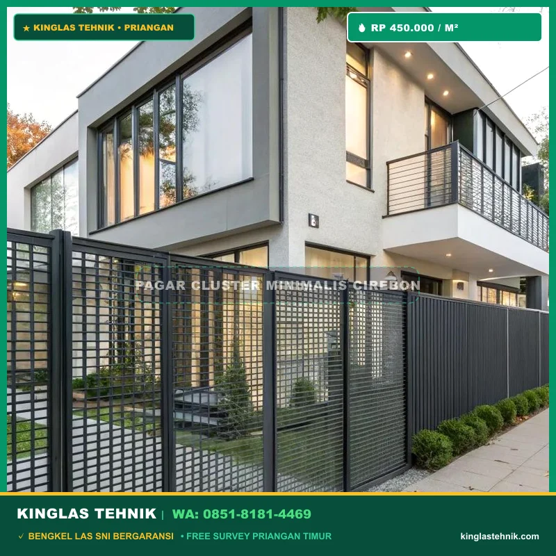Pagar Rumah Cluster Minimalis Simple Rapi Cirebon
