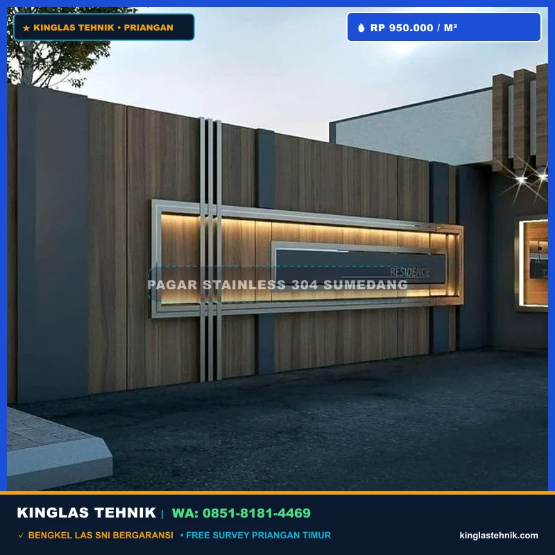Pagar Stainless Steel 304 Sumedang