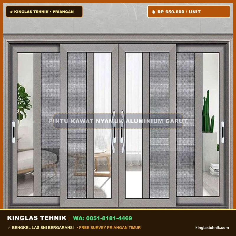 Pintu Kawat Nyamuk Aluminium Garut