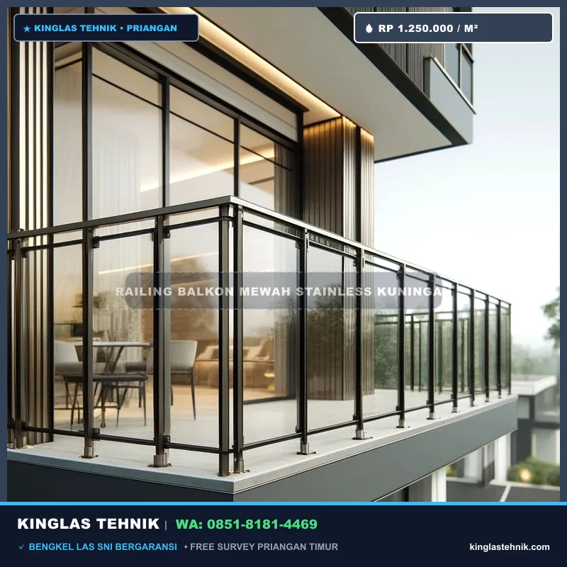 Railing Balkon Mewah Stainless Kuningan