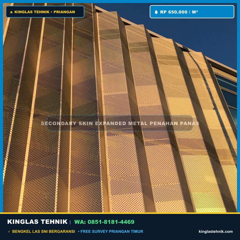 Secondary Skin Expanded Metal Penahan Panas Majalengka