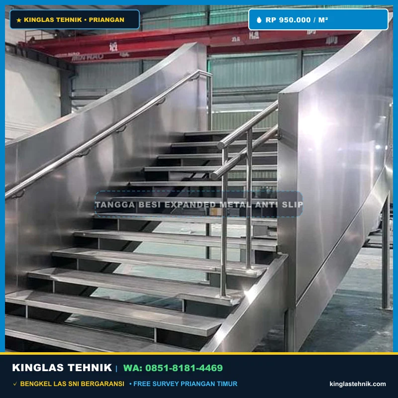 Tangga Besi Trap Expanded Metal Anti Tergelincir Tasikmalaya