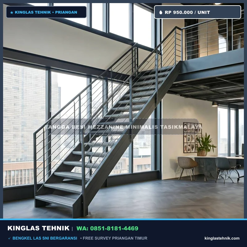 Tangga Besi Mezzanine Minimalis Tasikmalaya
