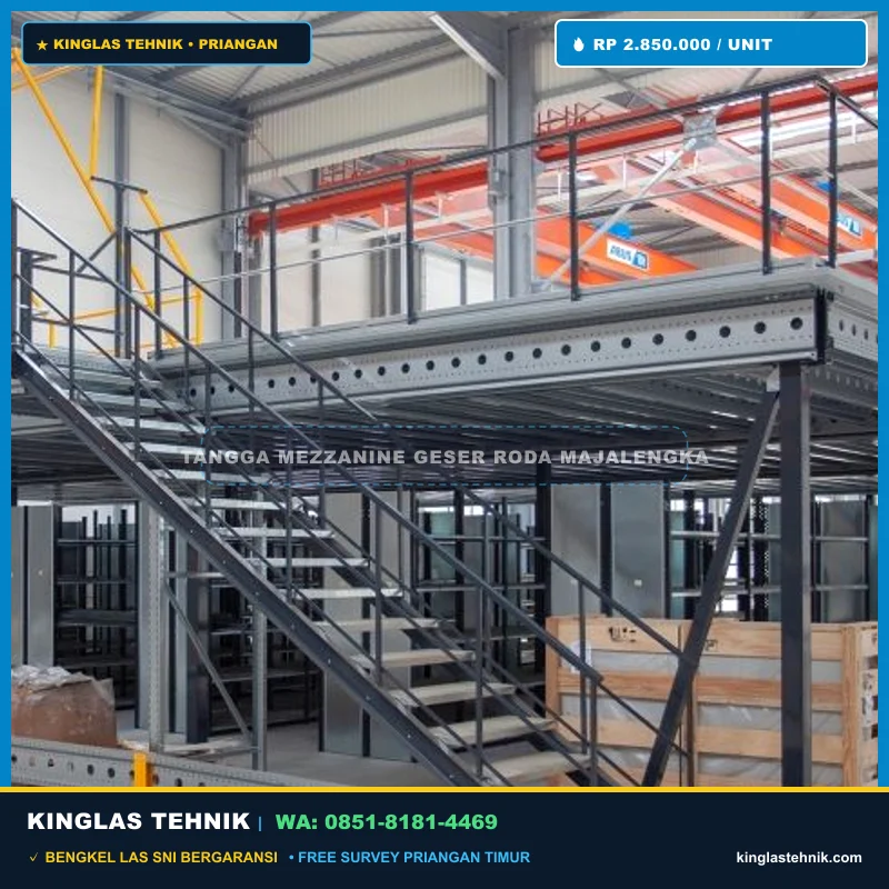 Tangga Mezzanine Geser Roda Majalengka