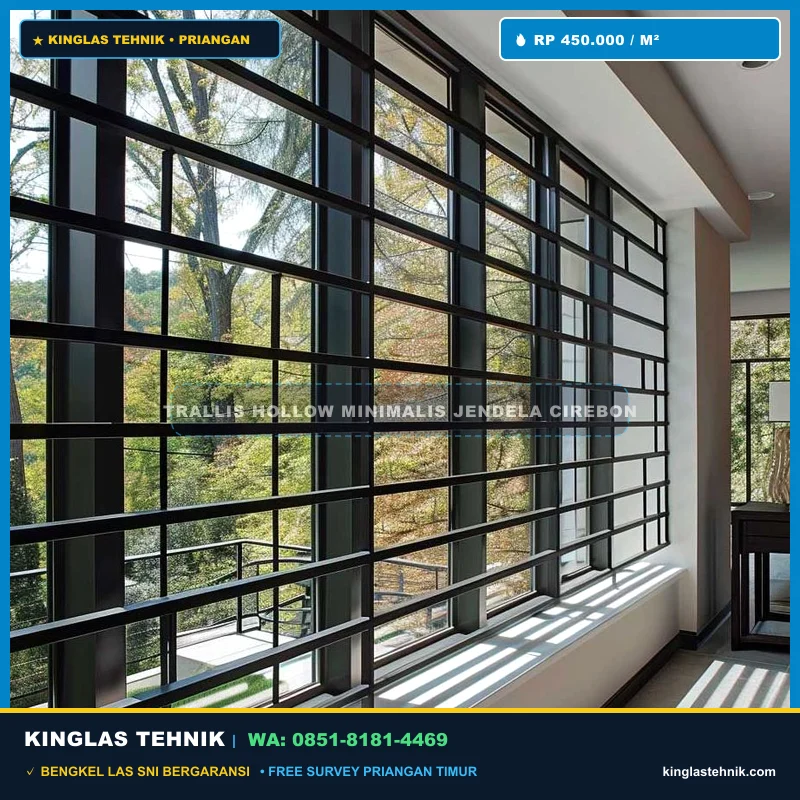 Trallis Hollow Minimalis Jendela Ruang Tamu Cirebon