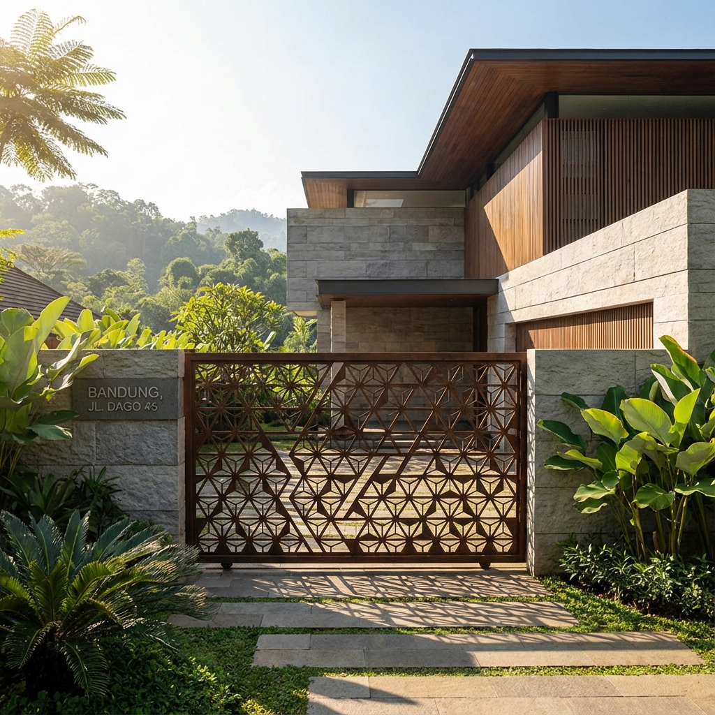 Tren Pagar Laser Cutting di Priangan Timur: Mewah, Artistik & Solusi Privasi Modern